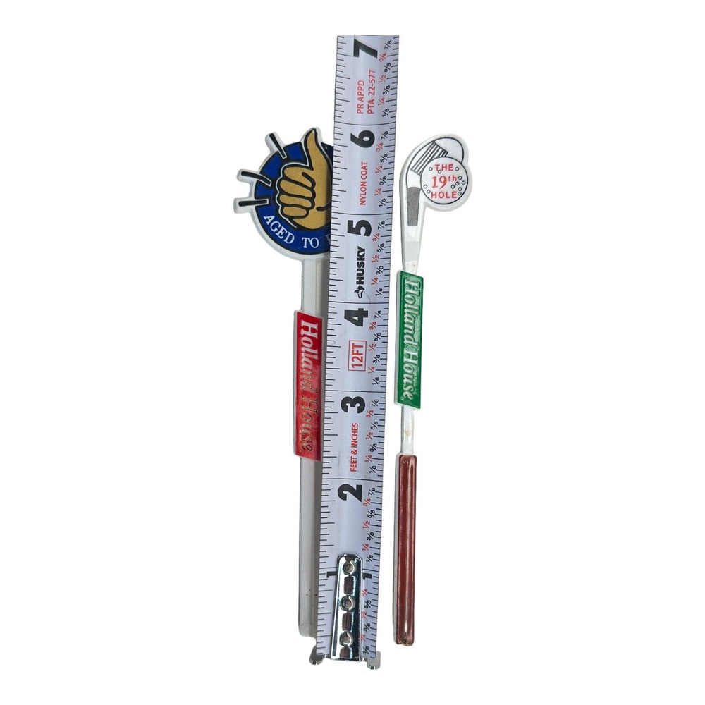 (2) Holland House Stirrer Swizzle Stick Golf Club Birthday Themed Bar Vintage - Picture 3 of 4
